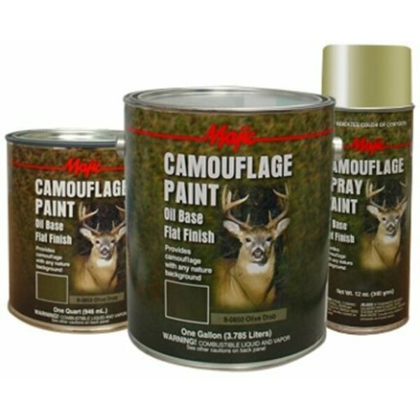 Majic Paints 8-20850 SPRAY 12OZ OLIVE DRAB CAMO 2427881